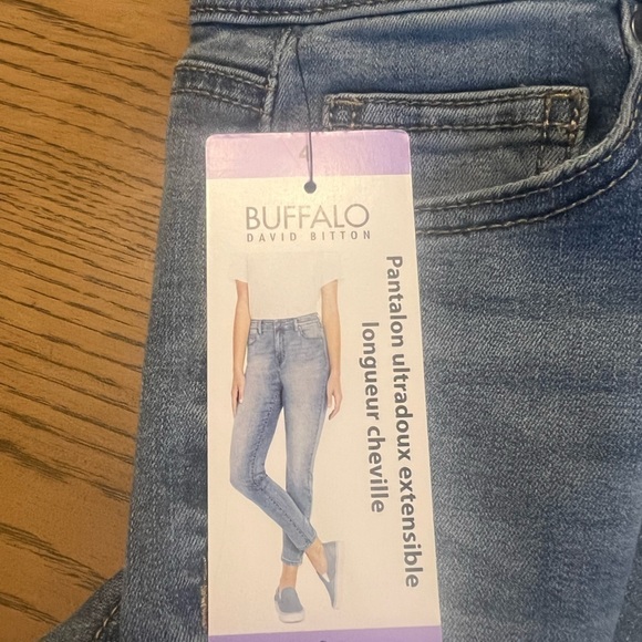 NWT Buffalo Jeans (David Bitton) Aubrey Ankle Grazer High-Rise Stretch Jeans - Picture 7 of 11